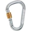 Edelrid Steel HMS Screw Gate Carabiner - Silver -Edelrid 249113 00 d 488100