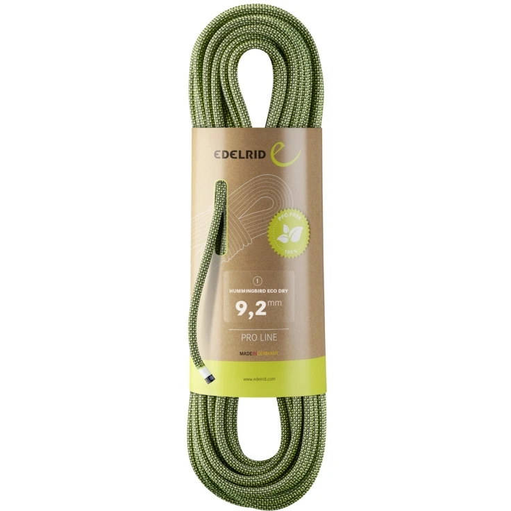 Edelrid Hummingbird Eco Dry 9,2mm Touw - 50m - Night-citrus 3 Edelrid Hummingbird Eco Dry 9,2mm Touw - 50m - Night-citrus